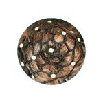 Redecilla negra con piedras