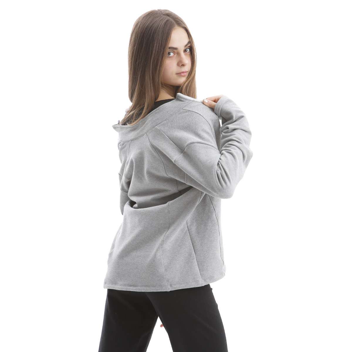 04763 part Felpa Soft Melange - immagine 1